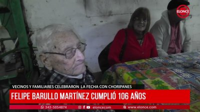 Felipe &ldquo;Barullo&rdquo; Mart&iacute;nez cumpli&oacute; 106 a&ntilde;os y se mantiene activo